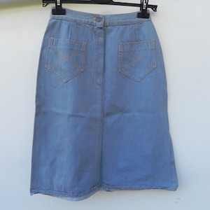 Jupe en jean vintage des années 70