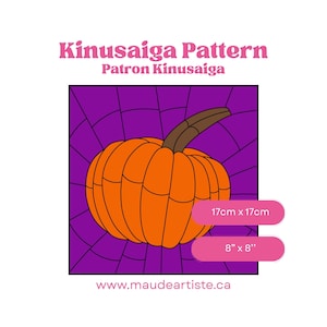 Pumpkin - Kinusaiga DIY Pattern - Instant digital download
