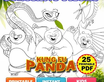 26 Kung Fu Panda Inspired Coloring Pages | Kids Printable PDF
