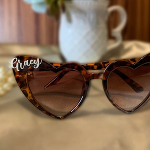 Bachelorette sunglasses, Heart shaped sunglasses, Bride sunglasses, heart sunglasses, custom sunglasses