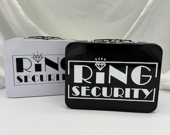 Maletín de seguridad Black Ring: caja para guardar anillos de boda