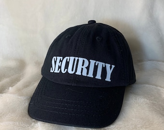 Sombrero de seguridad para anillos: gorra de béisbol negra, traje de portador de anillos