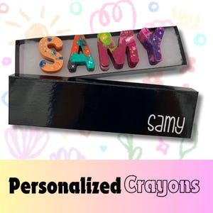 Birthday Crayons, Custom Name crayons, party favors, personalized gifts for kids, Back to school, Ring Bearer Gift, Flower Girl Gift