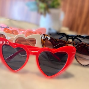 Girlfriend sunglasses, Heart shaped sunglasses, heart sunglasses, custom sunglasses