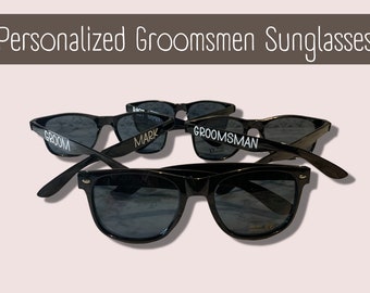Personalized Groomsmen Sunglasses: Bachelor Party Wedding Favors