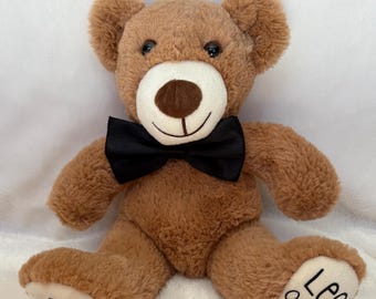 Ring Bearer Teddy Bear, Proposal Gift, Stuffed Animal Personalized Wedding, Will you be my ring bearer