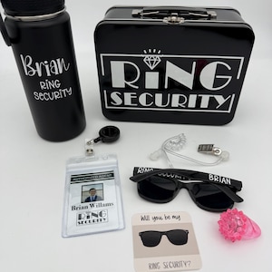 Ring Security Set, Complete Ring Bearer Kit, Ring Security Proposal