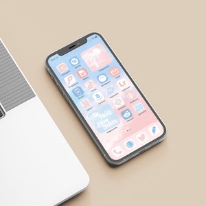 iOS 14+ Cotton Candy Skies App Theme Pack