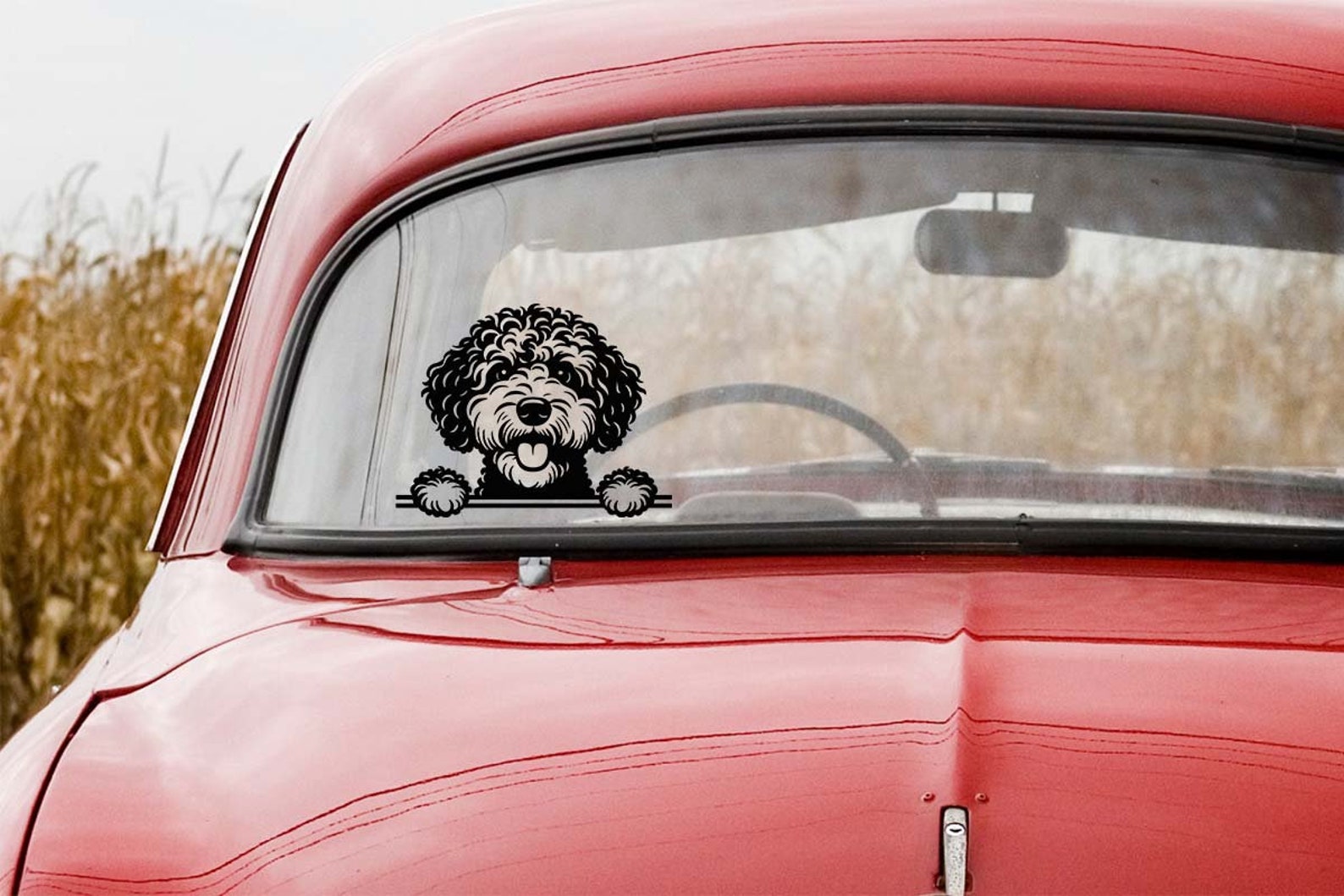 Lagotto Romagnolo Peeking SVG PNG Clipart Lagotto Mom Commercial Use ...