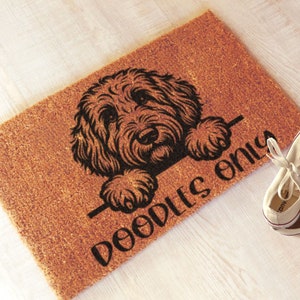Labradoodle Golden Doodle Peeking SVG PNG Clipart Dog Mom Commercial ...