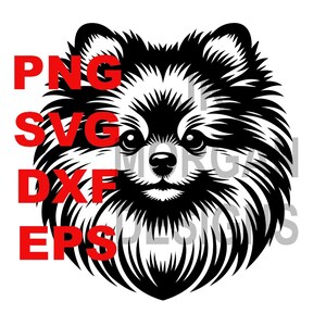 Pomeranian  SVG PNG Clipart Pomeranain Mom Commercial Use  Dog Cut File DXF  eps Pom Mom Pomeranian  Dad