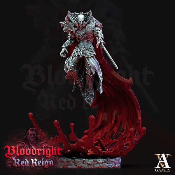 Bloodcloaks - Vampire - Bloodright Red Reign | Archvillain Games - 3D Printed Miniatures - DnD Miniature - Dungeons and Dragons - Pathfinder