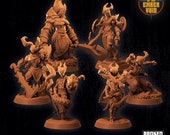 Thri-kreen Mini - Mantis Krtyx - Spelljammer - Broken Anvil - 3D Printed Miniatures - DnD Miniature - Dungeons and Dragons - Painted
