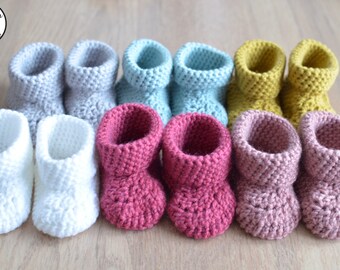 Chausson Bebe Au Crochet Etsy France