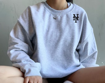 NY Mets Sweatshirt, NY Crewneck Sweater, New York Sweatshirt, New Yorker Tee, New York Lover Gift, NYC shirt for women, Vintage Crew