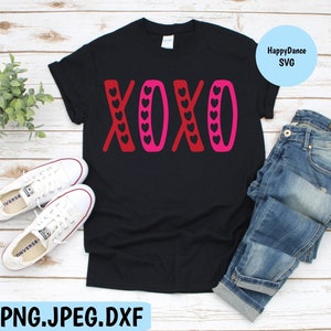 XOXO SVG Digital Download für Cricut - enthält SVG-, PNG-, DXF- und JPEG-Dateiformate