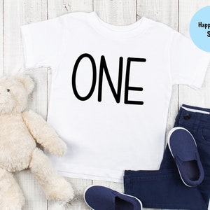 One SVG | First Birthday One SVG Png Jeg Dxf | 1 SVG | First Birthday Shirt | Farmhouse | One Shirt Birthday | Birthday Boy Girl