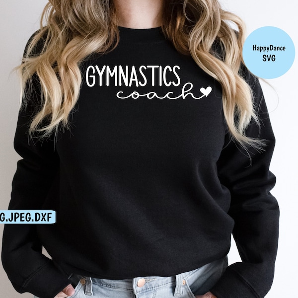 Gymnastics Coach SVG Digital Download-Includes svg, jpeg, dxf, and png file formats | Sports Lover | Coach | Trainer