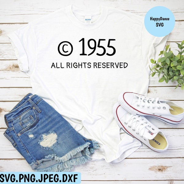 Copyright 1955 SVG Digital Download-Includes svg, jpeg, dxf, and png file formats