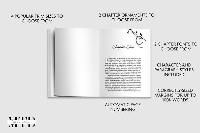 Serif Indesign Example Adobe Indesign Book Template KDP Interior: Modern Serif (digital ...