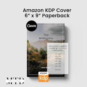 6x9 KDP Book Cover Template: Canva Editable Paperback