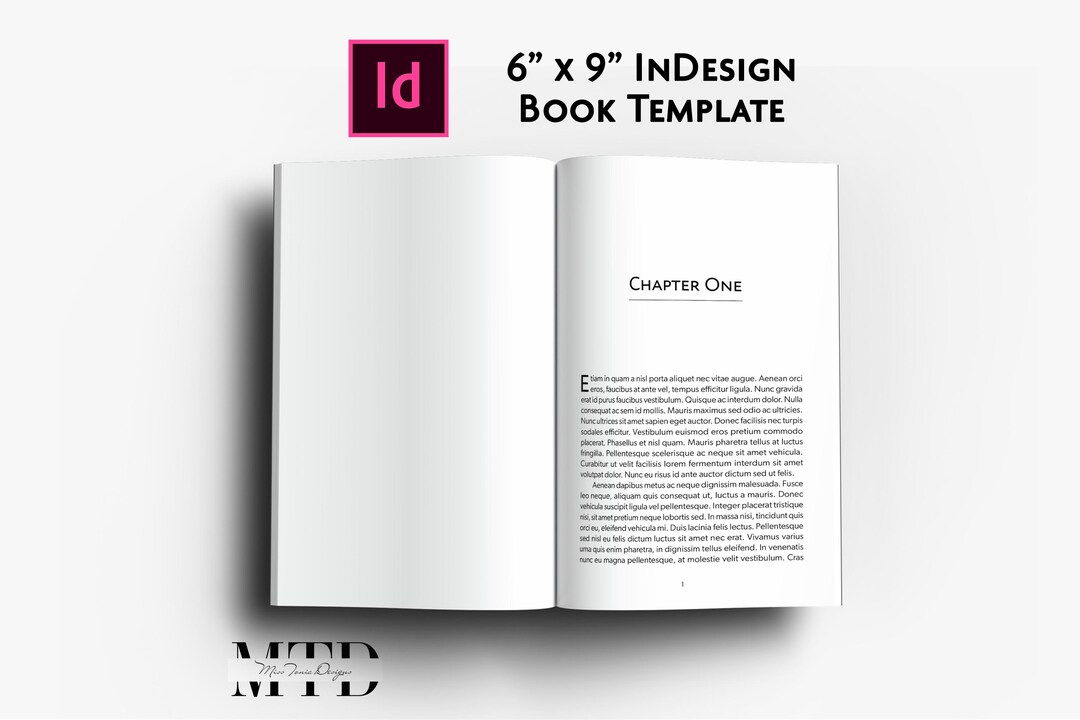 6x9 Adobe Indesign Book Template, Novel Layout (INDD & IDML Digital ...