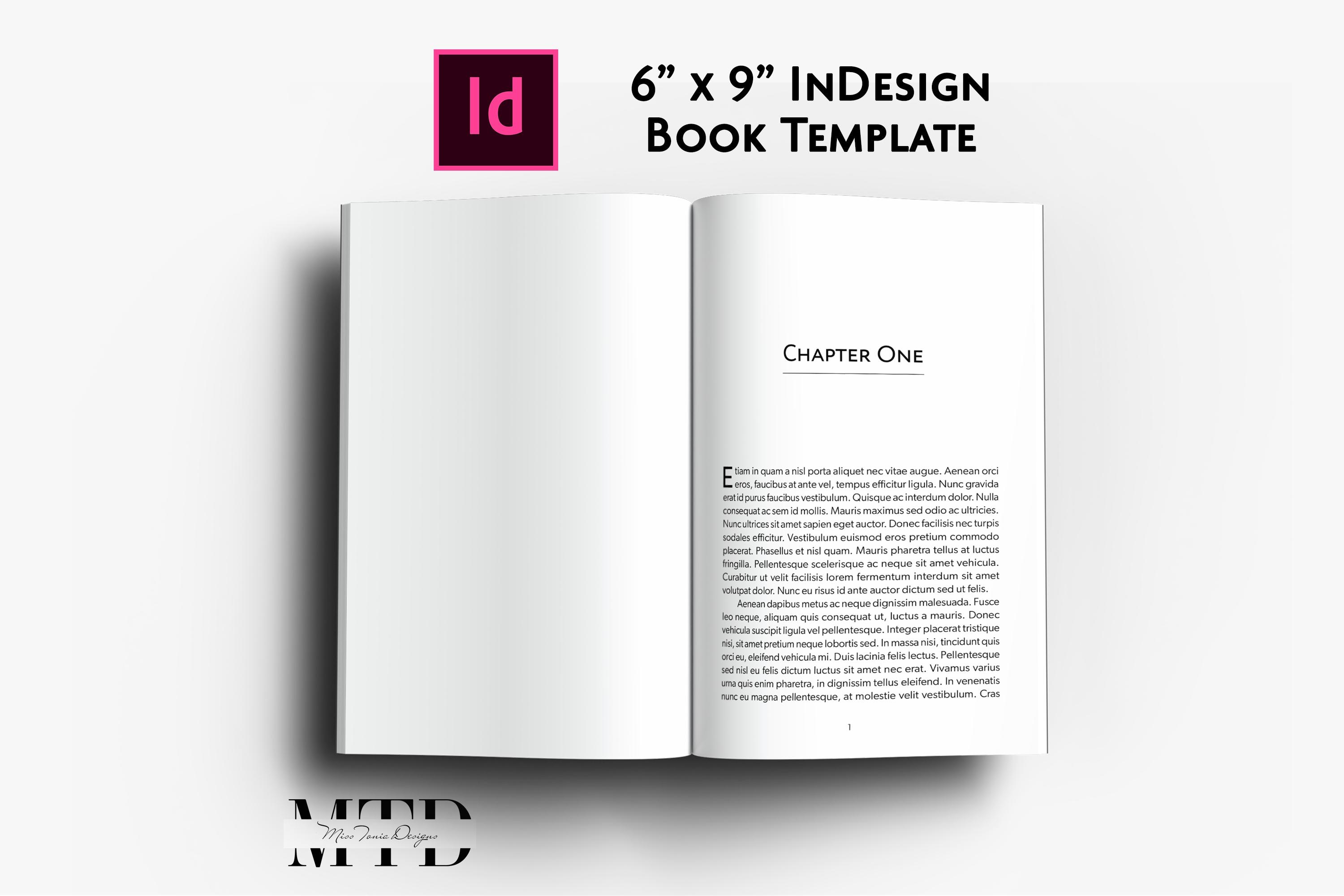 6x9 Adobe Indesign Book Template, Novel Layout (INDD & IDML Digital ...