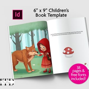 6 x 9 livres d'intérieur KDP pour enfants, modèle KDP InDesign, modèle de livre InDesign, modèle de livre modifiable Modèle de livre pour enfants InDesign
