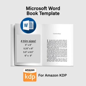 Plantilla profesional de libro de Microsoft Word de 6x9 para KDP e IngramSpark (descarga digital)