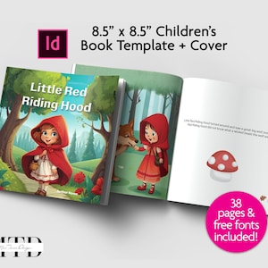Livre d'intérieur pour enfants 8,5 x 8,5 KDP, Modèle KDP pour InDesign, KDP Adobe InDesign, Modèle de livre modifiable, Modèle de livre pour enfants InDesign