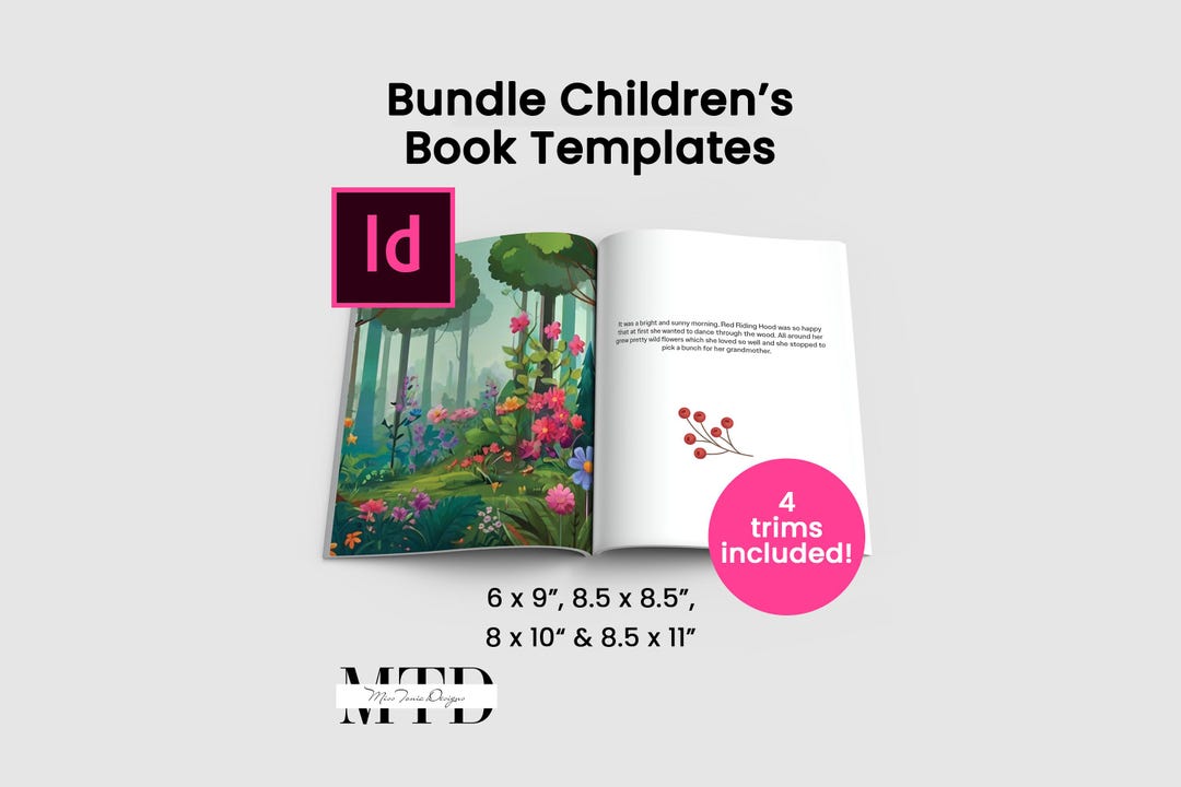 Adobe Indesign Children's Book Bundle: Professional KDP & Ingramspark ...