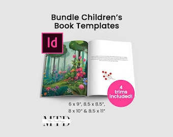 Lot de livres pour enfants Adobe InDesign : modèles d'intérieur professionnels KDP et IngramSpark