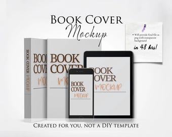3D Book Cover Mockup | Professional Marketing Design Service (PNG File)