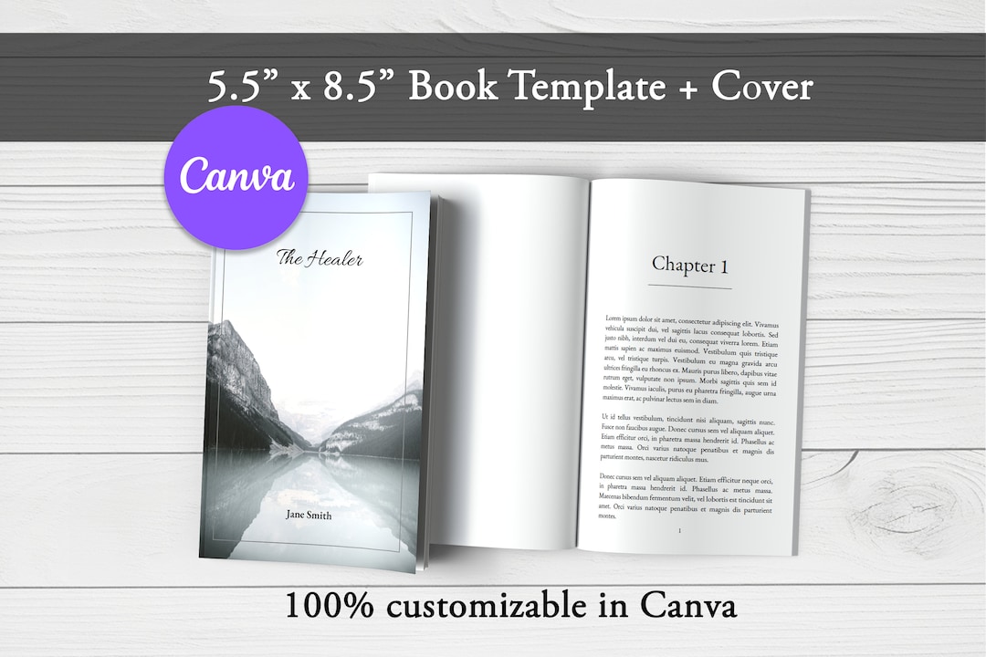 KDP Interior 5.5x8.5 Template, Canva Book Template, KDP Book 5.5x8.5 ...