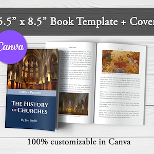 KDP book interior, KDP template nonfiction book, mini book canva template, book template Canva, book template, kdp cover, Canva templates