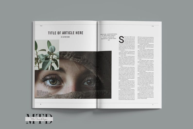Editable Fashion Magazine Template | Adobe Indesign Layout (A4 & US ...