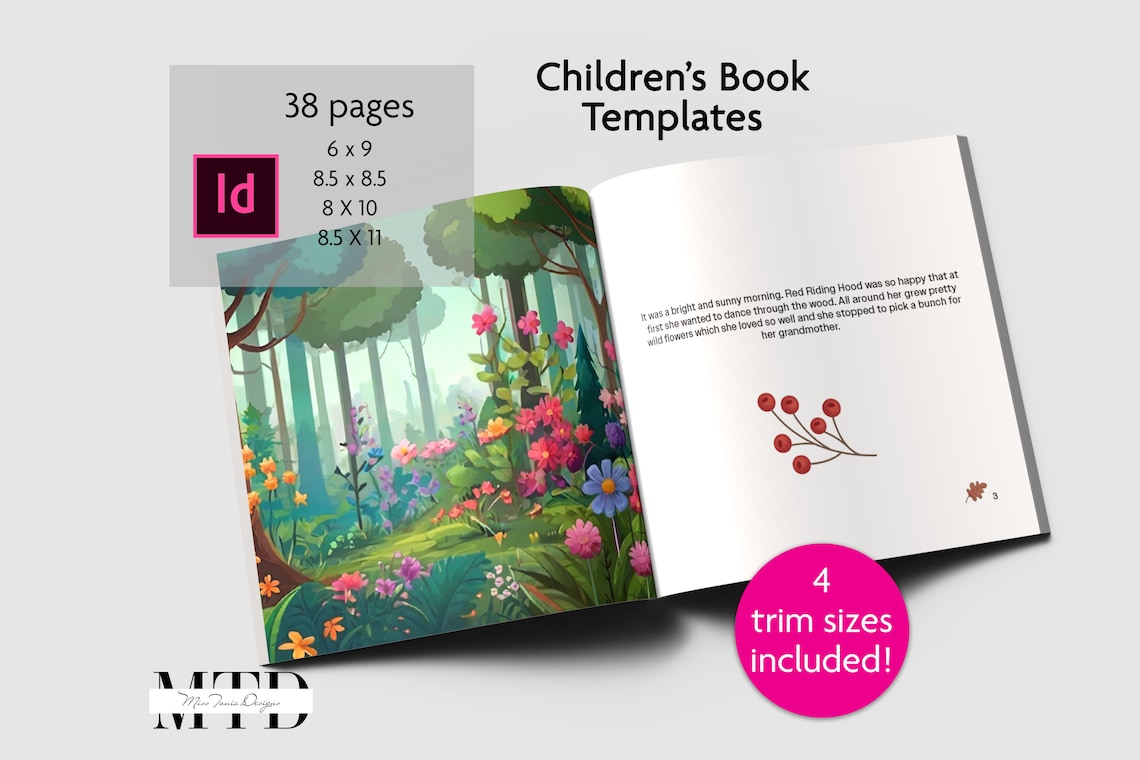 Bundle KDP Template Children #39 s Book KDP Interior Indesign KDP