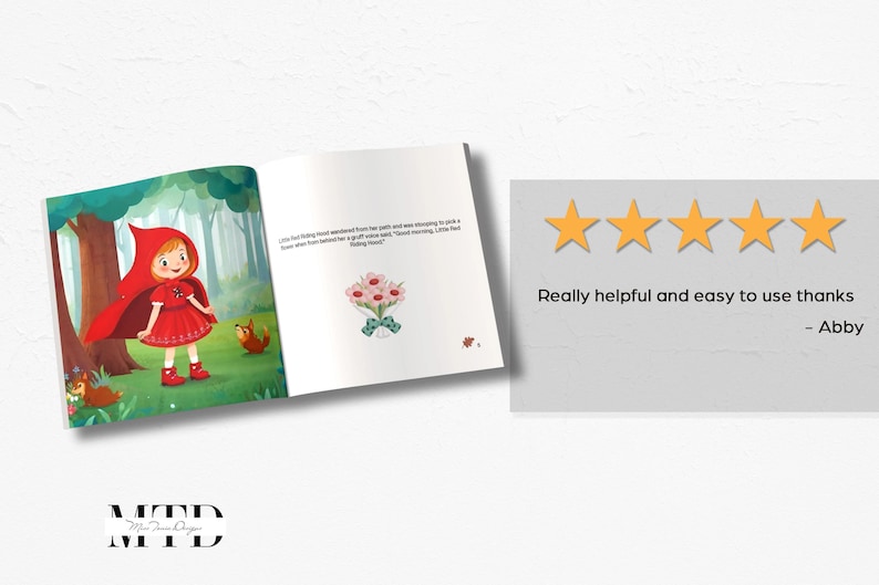 Plantilla de InDesign para libros infantiles – 8,5 x 8,5, Caperucita Roja (IDML e INDD) imagen 12