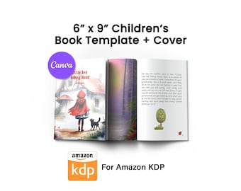 Children's Book Template: 38 Page Interior, 6x9 Canva (KDP Template)