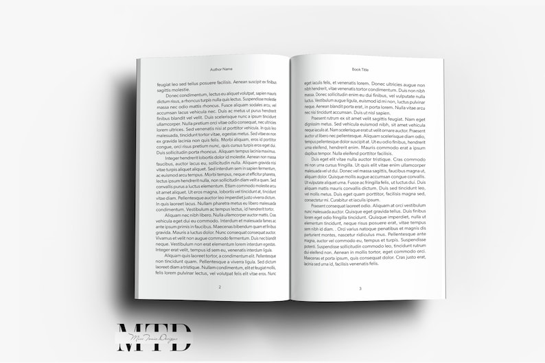 6x9 Adobe Indesign Book Template, Novel Layout (INDD & IDML Digital ...