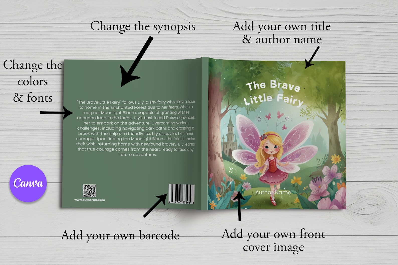 Children's Book Template Canva: 8.5