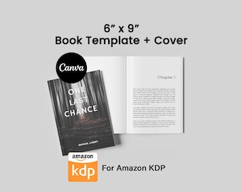 6x9 Canva Buch Seite Vorlage, Moderne Innenformatierung, KDP Guide (Digitaler Download)