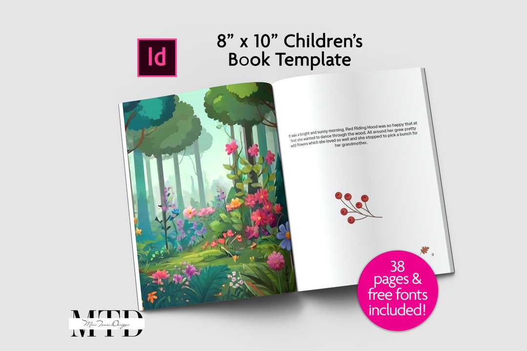 8 X 10 KDP Interior Children's Book, KDP Template Indesign, Indesign Book Template, Editable Book Template Children's Book Template Indesign - Etsy children-s-book-template-for-indesign