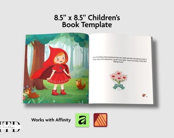 Affinity Children's Book Template | 8.5x8.5 Amazon KDP Interior (.af, .afpub)