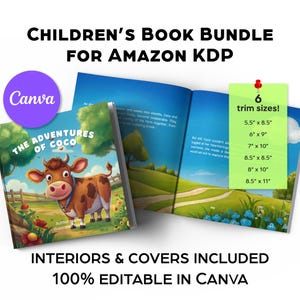 Bundle Canva Template Children&#39;s Books for KDP, KDP Interior Canva, KDP Template for Canva, Picture Book Templates, Children&#39;s Book Interior