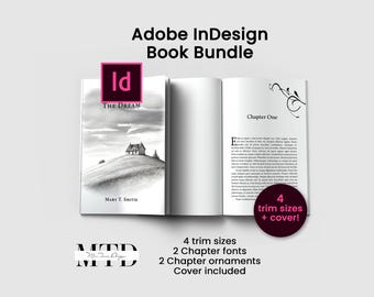 InDesign Book Template Bundle: KDP Interior, bearbeitbares Cover (Digitaler Download