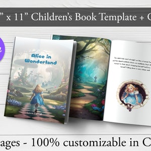 Modèle KDP de livre pour enfants, intérieur Canva KDP, modèle KDP pour toile, modèle de livre modifiable, intérieur de livre pour enfants 38 pages 8,5 x 11