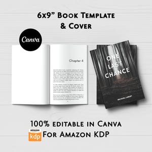 Modèle de page de livre Canva 6x9, mise en page intérieure moderne, guide KDP (téléchargement numérique)