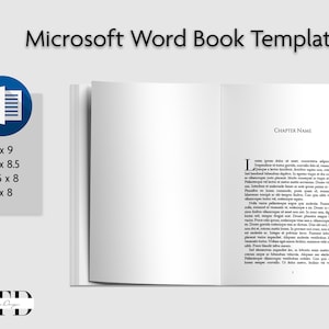 Plantilla de Word de 6 x 9 para libro de KDP, interior de KDP, plantilla de Microsoft Word, formato de libro, plantilla de libro, descarga digital para KDP, libro con fuentes Serif
