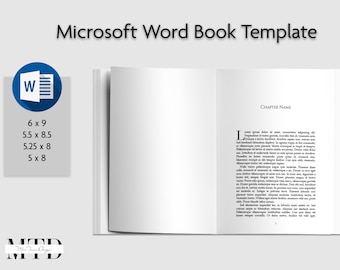 KDP book 6x9 word template, KDP interior, Microsoft Word template, book formatting, book template, Digital Download for KDP, Serif font book